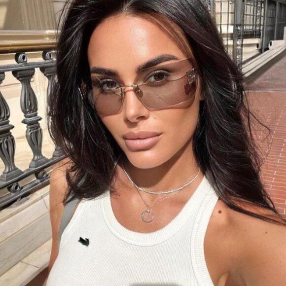 NEW SMU 54Y 5AK06I MIU MIU GOLD BROWN MU54YS 5AK06I WOMEN MU 54YS SUNGLASSES main image 9